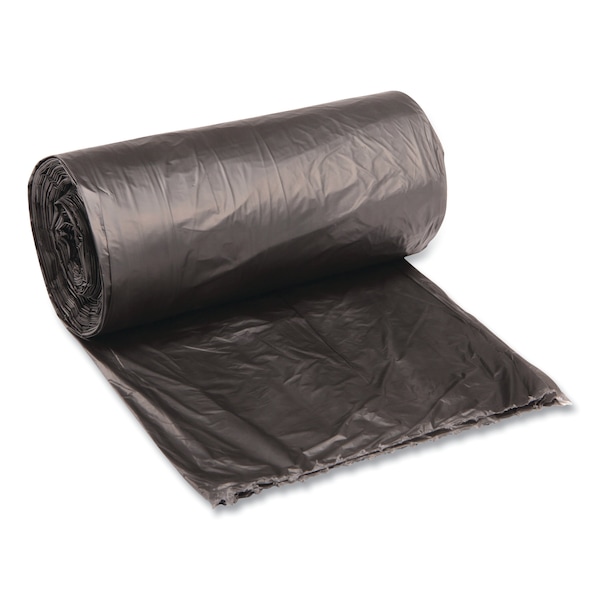 Boardwalk 10 gal Trash Bags, 48 in x 23 in, 0.35 mil, Black, 500 PK H4823RKKR01 - main